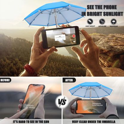 Innovative Mini Umbrella Phone Stand - Your Ultimate Waterproof Companion for Outdoor Adventures!