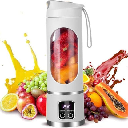 Mini Juicer Blender – 2-In-1 Ice Crusher & Smoothie Maker | Perfect for Liquid Diets, Fresh Juice, Shakes, Baby Food | USB Rechargeable & Easy to Clean | Portable Personal Electric Blender