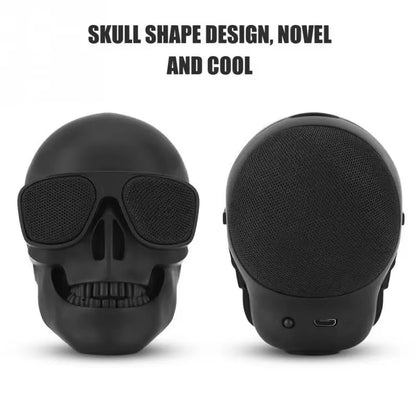 Unleash the Fun with Portable Mini Skull Speakers - Wireless Bluetooth Cartoon Design for 5W HD Stereo Sound