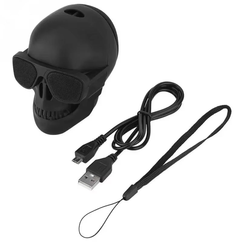 Unleash the Fun with Portable Mini Skull Speakers - Wireless Bluetooth Cartoon Design for 5W HD Stereo Sound