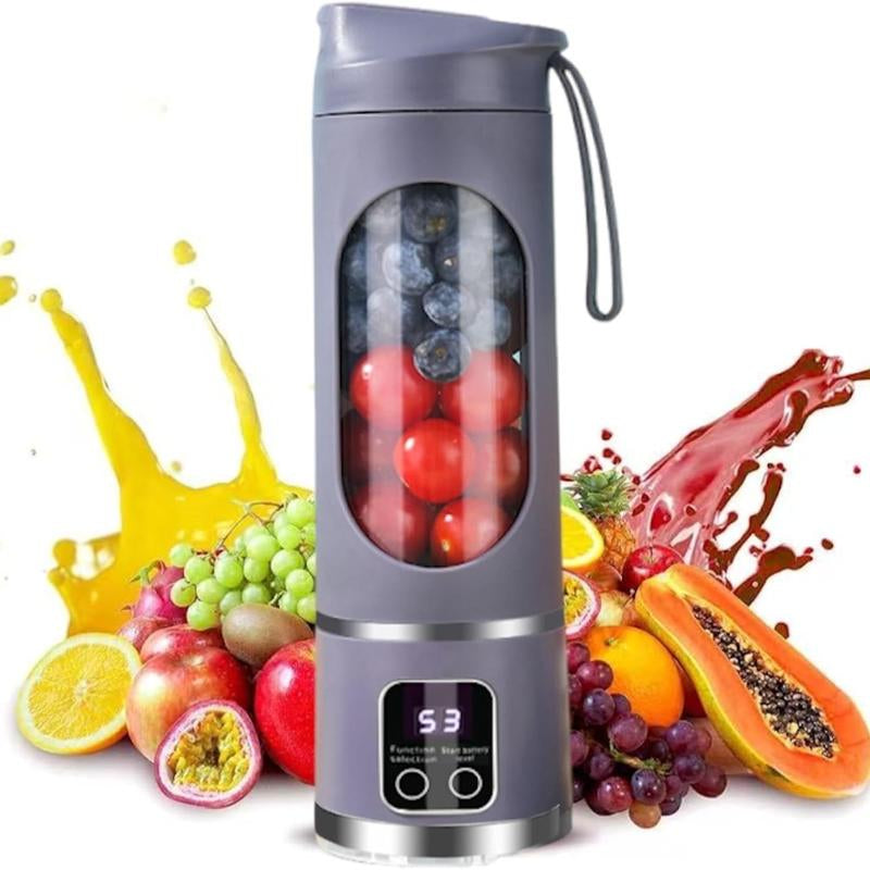 Mini Juicer Blender – 2-In-1 Ice Crusher & Smoothie Maker | Perfect for Liquid Diets, Fresh Juice, Shakes, Baby Food | USB Rechargeable & Easy to Clean | Portable Personal Electric Blender