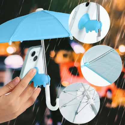 Innovative Mini Umbrella Phone Stand - Your Ultimate Waterproof Companion for Outdoor Adventures!