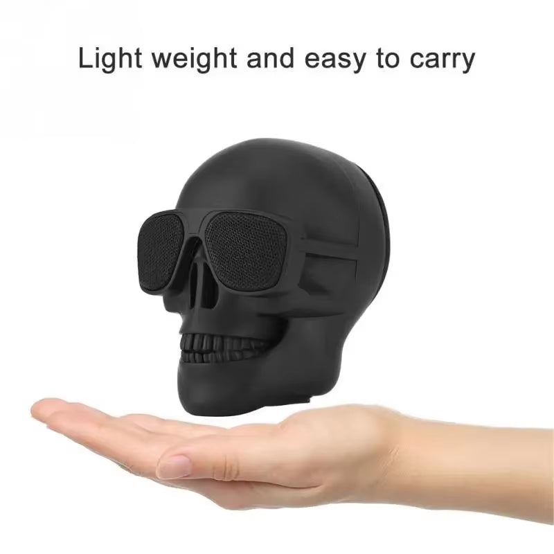 Unleash the Fun with Portable Mini Skull Speakers - Wireless Bluetooth Cartoon Design for 5W HD Stereo Sound