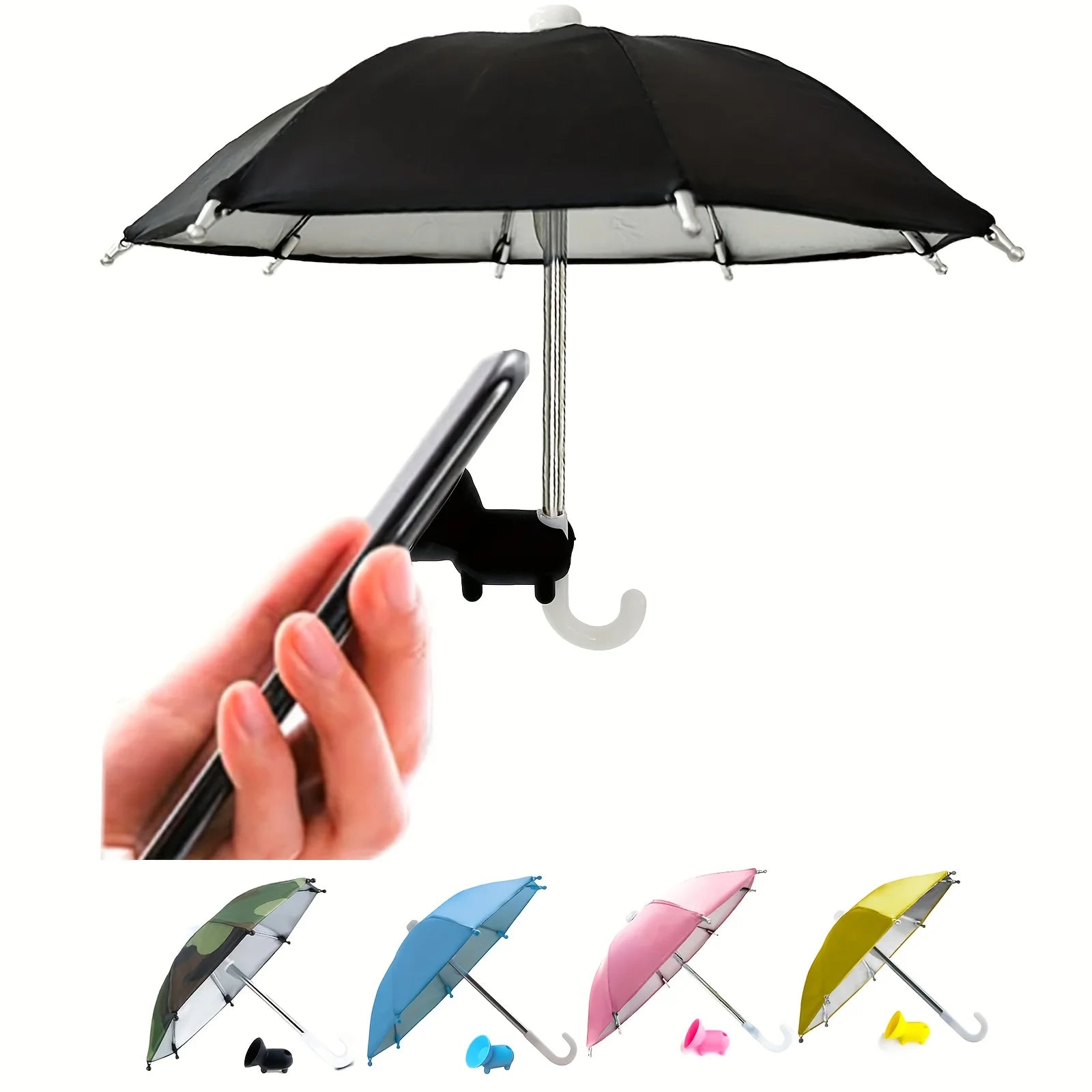 Innovative Mini Umbrella Phone Stand - Your Ultimate Waterproof Companion for Outdoor Adventures!